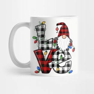 Gnome Christmas Love with Lights Mug